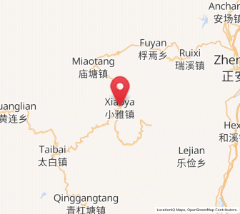 Map of Xiaoya, Guizhou