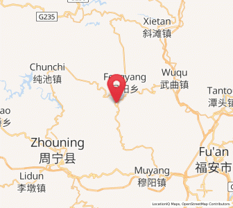 Map of Xiaoyang, Fujian