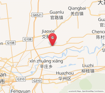 Map of Xiaoyi, Shaanxi