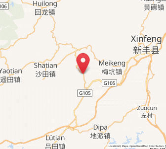 Map of Xiaozhen, Guangdong