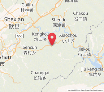 Map of Xiaozhou, Anhui