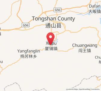 Map of Xiapu, Hubei
