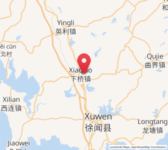 Map of Xiaqiao, Guangdong