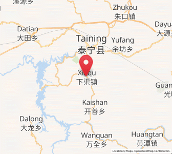 Map of Xiaqu, Fujian