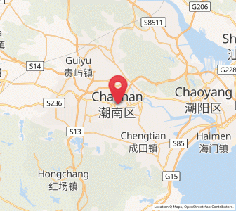 Map of Xiashan, Guangdong