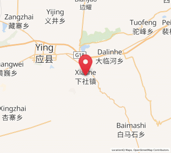 Map of Xiashe, Shanxi