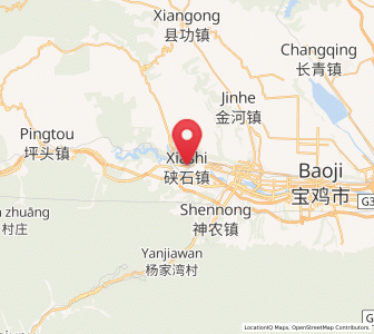 Map of Xiashixiang, Shaanxi