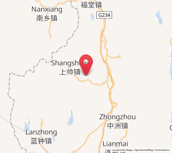 Map of Xiashuai, Guangdong