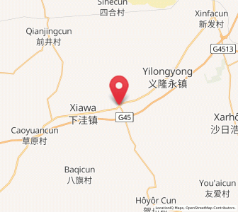 Map of Xiawa, Inner Mongolia