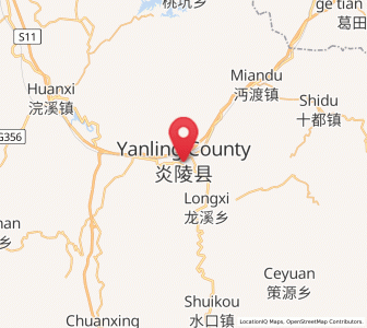 Map of Xiayang, Hunan