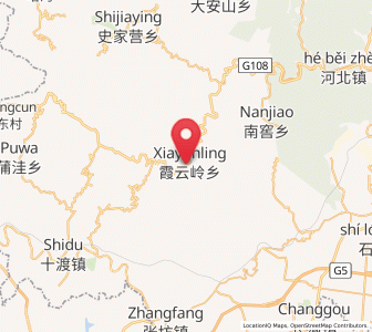 Map of Xiayunling, Beijing