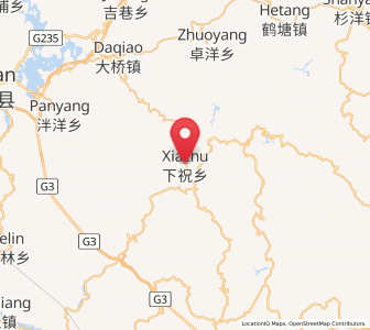 Map of Xiazhu, Fujian