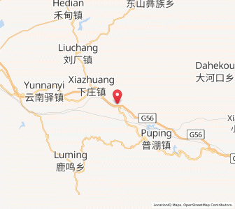 Map of Xiazhuang, Yunnan