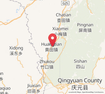 Map of Xibian, Zhejiang