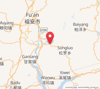 Map of Xibing, Fujian