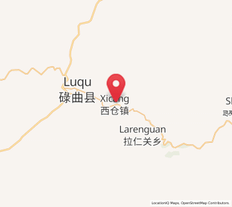 Map of Xicang, Gansu