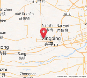 Map of Xicheng, Shaanxi
