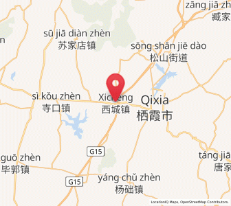 Map of Xicheng, Shandong