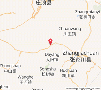 Map of Xichuan, Gansu
