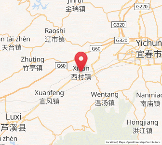 Map of Xicun, Jiangxi