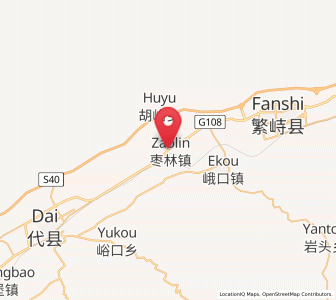 Map of Xicun, Shanxi