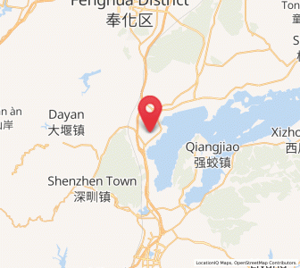 Map of Xidian, Zhejiang