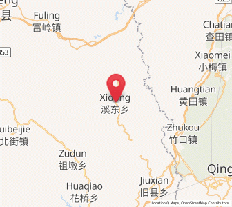 Map of Xidong, Fujian