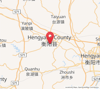 Map of Xidu, Hunan