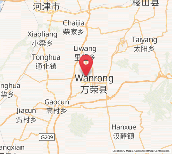 Map of Xiedian, Shanxi