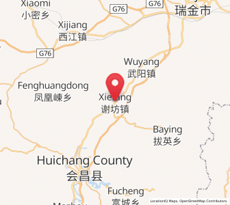 Map of Xiefang, Jiangxi