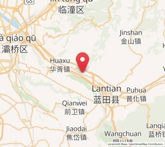 Map of Xiehu, Shaanxi