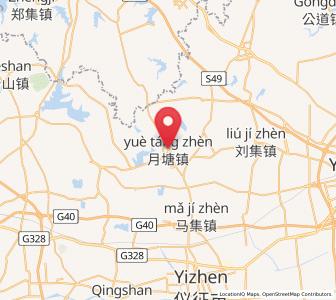 Map of Xieji, Jiangsu