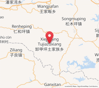 Map of Xiejiaping, Hubei