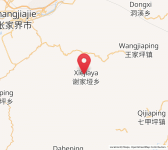 Map of Xiejiaya, Hunan
