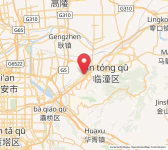 Map of Xiekou, Shaanxi