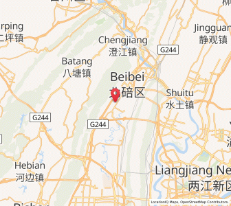 Map of Xiema, Chongqing