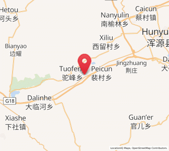 Map of Xifangcheng, Shanxi