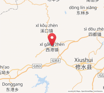 Map of Xigang, Jiangxi