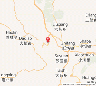 Map of Xigaoshan, Gansu