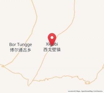 Map of Xigebi, Xinjiang