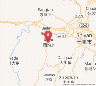 Map of Xigou, Hubei