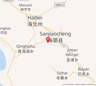 Map of Xihai, Qinghai