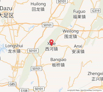 Map of Xihe, Chongqing