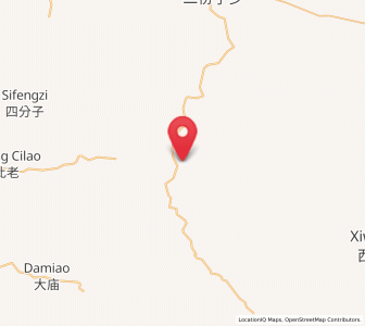 Map of Xihong Shanzi, Inner Mongolia