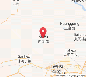 Map of Xihu, Xinjiang