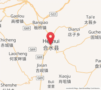 Map of Xihuachi, Gansu
