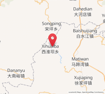Map of Xihuaiba, Shaanxi