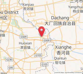 Map of Xiji, Beijing