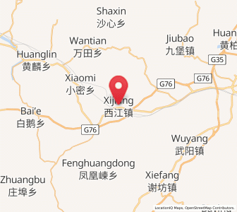Map of Xijiang, Jiangxi