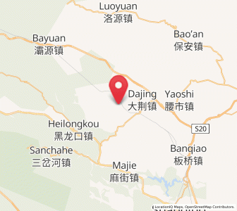 Map of Xijing, Shaanxi